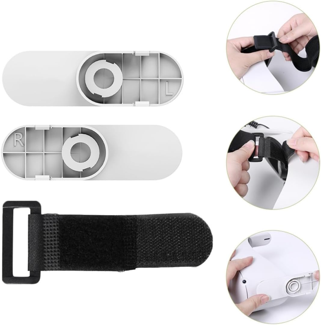 SECFOU Vr Freely Installation Easy and Length Adjustable Strap Adapter Kit for Accessories Plastic Material Compatible Virtual Reality Headband Headset with System