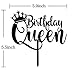 Queen Birthday Cake Topper Black Happy Birthday Cake Topper , 16th - 18th - 21st - 30th - 40th - 50th - 60th - 70th - 80th - 90th - 100th Cake Toppers Birthday Party Decoration