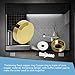 Aopin Mirror Screw Cap, Decorative Screws Cover Fasteners for Sign/Advertising Hardware Nails/Construction, Polished Shiny Gold, Round Bevel Edge, 22mm, 2Pcs
