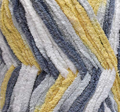 Image of M.G ENTERPRISE Knitting Yarn Thick Chunky Wool, Softy Yellow Grey 150 gm Best Used with Knitting Needles, Crochet Needles Wool Yarn for Knitting. By M.G ENTERPRIS BA