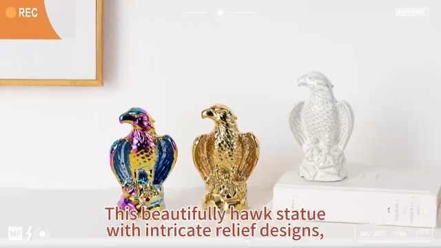 Estatua de Águila Dorada para Decoración Moderna miniatura 7