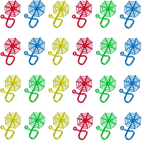 YEAPEAK 24 Piezas Manos Pegajos, manos locas pegajosas, mano aplaudiendo, pegajosas escaladores de pared, manos locas Telaraña, juguete pegajoso elástico, para Favores de Fiesta, colorido, Telaraña