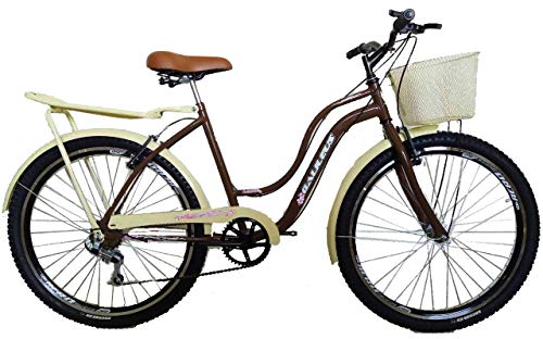 Bicicleta aro 26 galileus feminina modelo novo (vermelha)