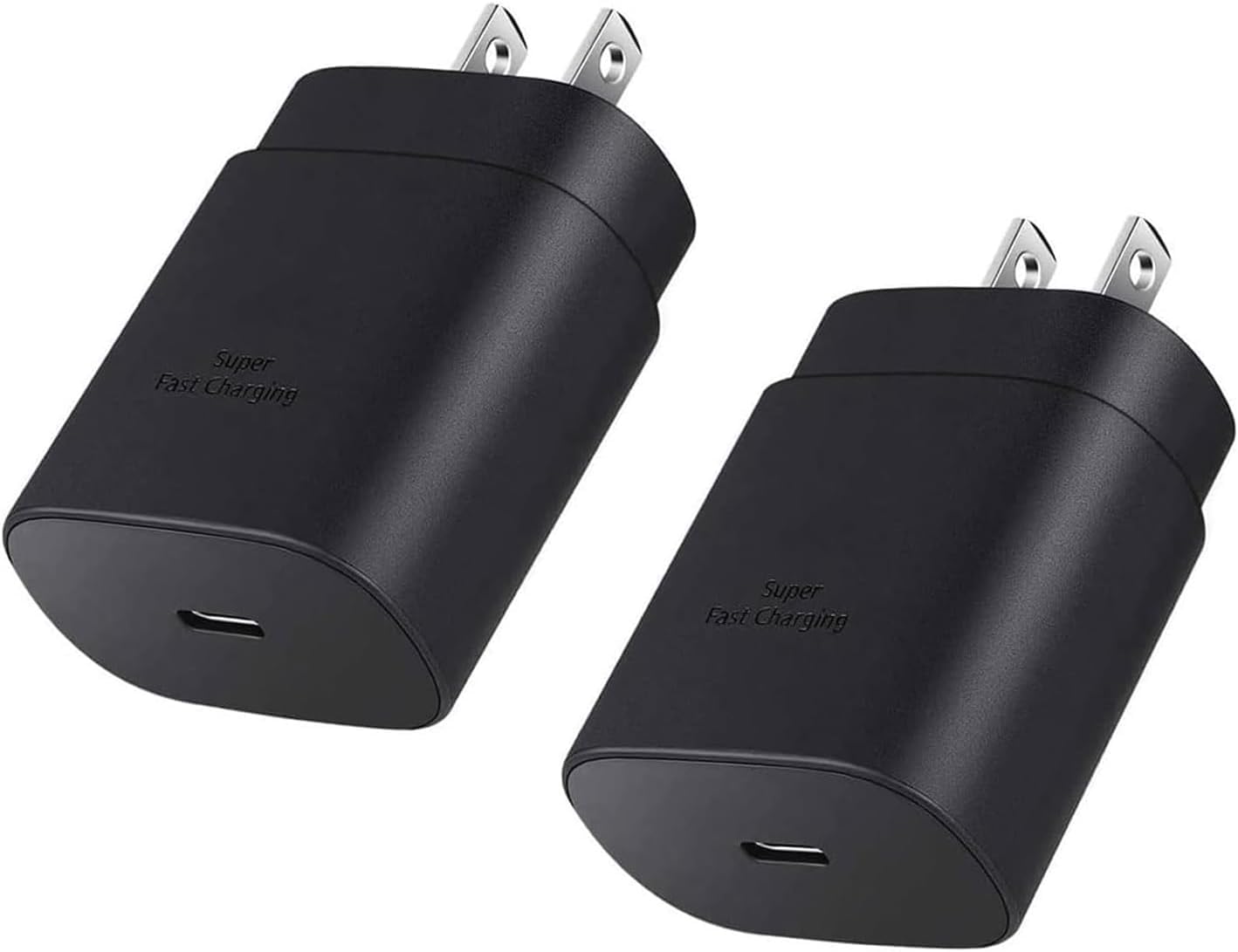 USB Type C Charger Block, 25W Fast Charging Block for Samsung Galaxy S25 S24 Ultra S23 S22 S21 S20 Note20 / iPhone 17 16 15 14 13 Pro Max, Super Fast Wall Charger Plug Power Adapter, 2 Pack