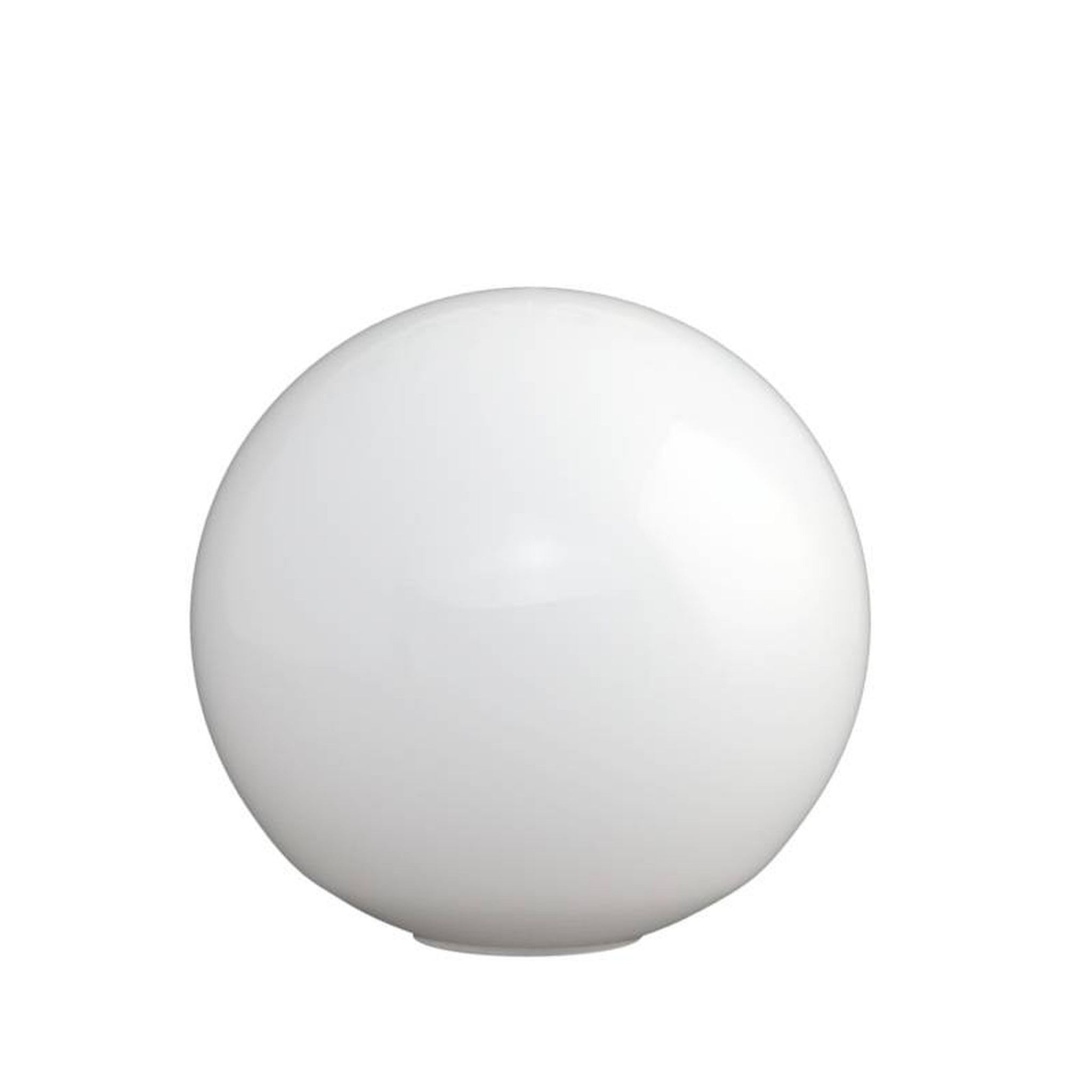 Kugelglas Lampenglas weiß glanz Ø 25cm Ersatzglas ohne Kragen Glasschirm Lampenschirm Globus