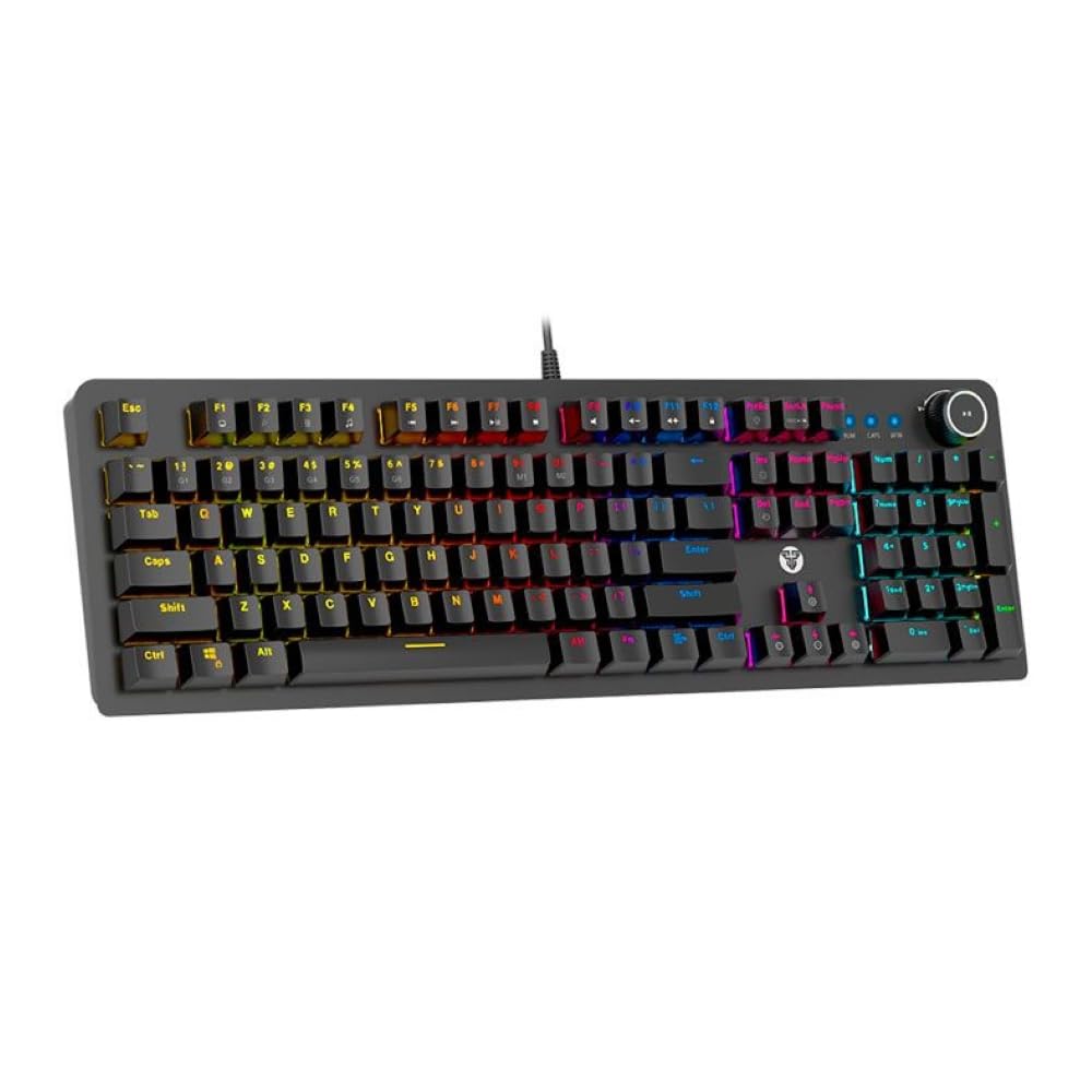 Teclado Mecanico Fantech Maxpower MK853 V2, Rainbow, Switch Azul