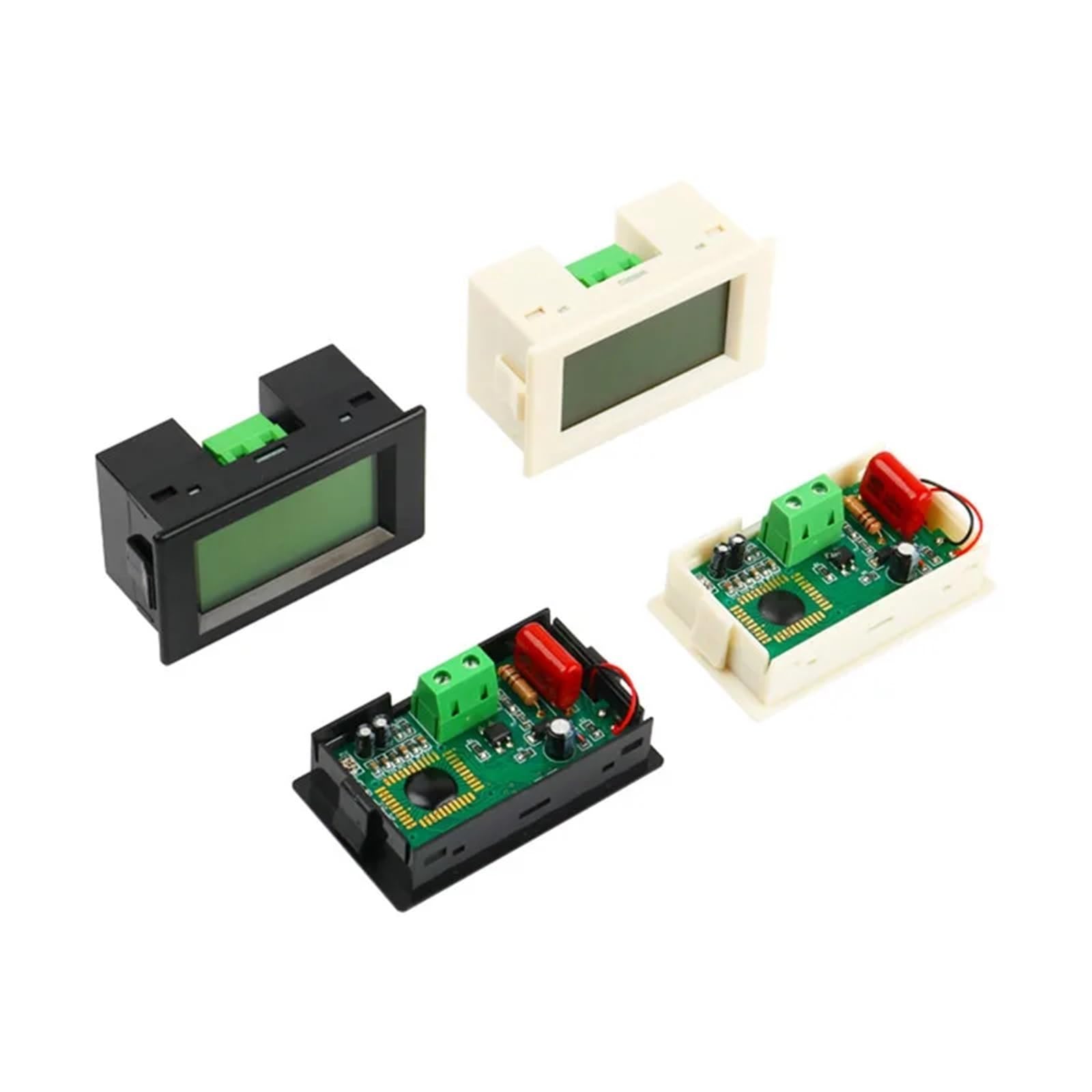 voltímetro, Medidor digital de corriente D85-20 con pantalla LED, amperímetro, probador y medidor panel, AC80-500V LCD (1 unidad)(D85 20 Black)