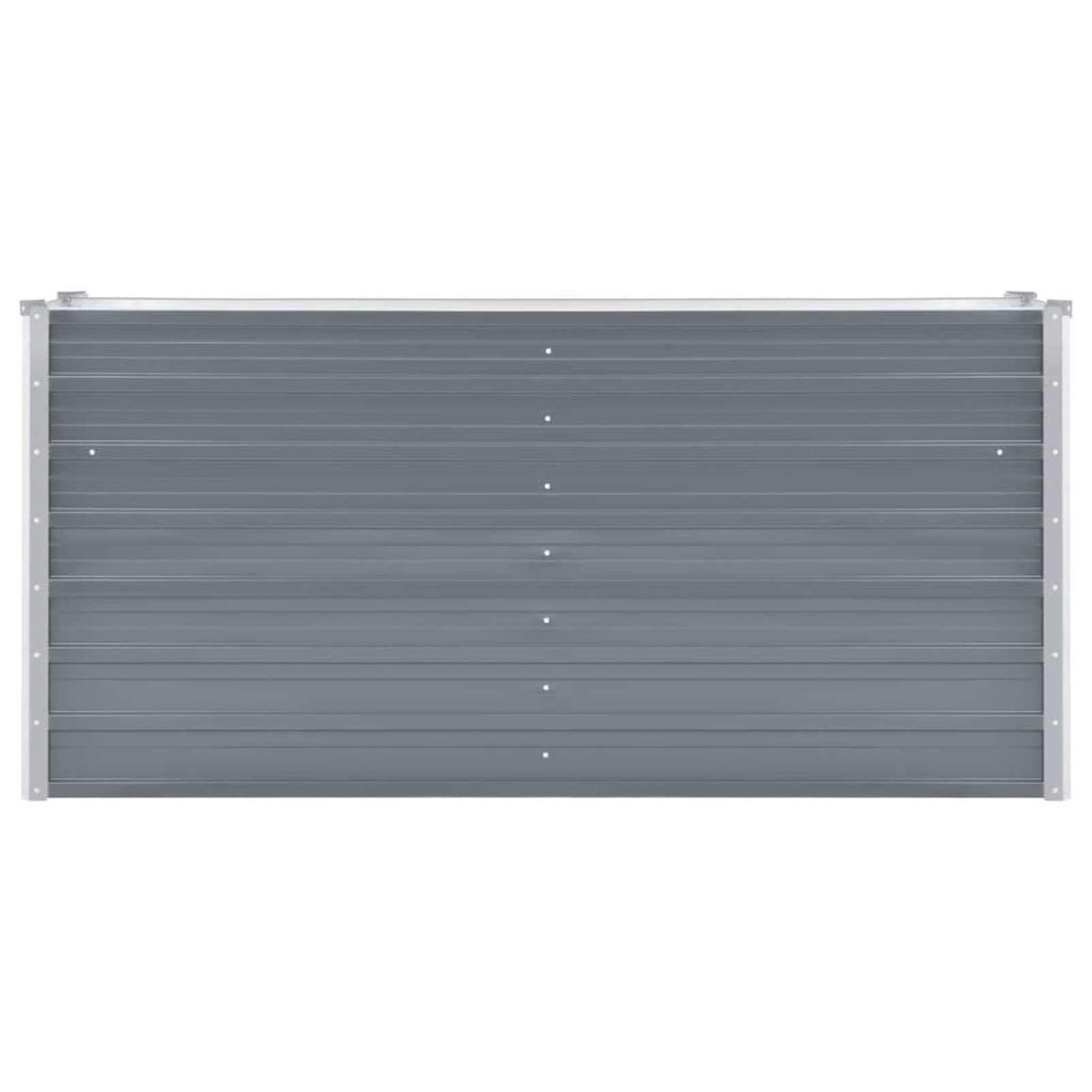 Leepesx Arriate, Mesa De Cultivo, Huerto Domestico, Cultivo De Plantas Aromaticas, Arriate De Jardín, de jardín de Acero galvanizado Gris 160x40x77 cm