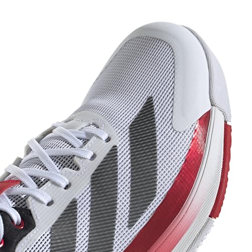 adidas Men's Crazyquick Boost Padel, White/Black/Lucid Red, 6 - image 3