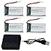 HB HOMEBOAT® Syma X5 X5C X5C-1 X5SC X5SW - Juego de 4 baterías Lipo 3.7V 600mAh 20C con Cargador 4 en 1