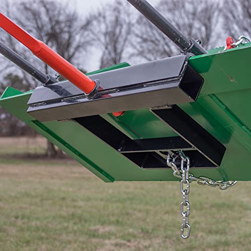 Titan Attachments 49" Hay Bale Spear Attachment with Stabilizer Spears, Universal HD Front Skid Steer Tractor Loader Bucket Attachment, 3000 LB Capacity - Thumbnail 7