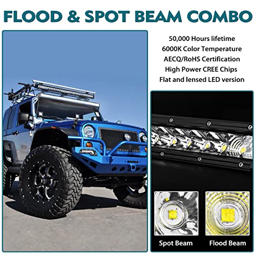 Rigidhorse AU_DM01B_2M_30_C_RG 32 Inch Led Light Bar Single Row Flood & Spot Beam Combo 30000Lm Off Road Driving Light For Pickup Suv Atv Utv Truck Roof Bumper thumb #2