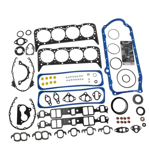 Unaykolb Engine Full Gasket Set w/Seal Silicone for GM for Chevrolet/for GMC Throttle Body TBI 5.7 Liter 350 Cubic Inch V8 Engines from 1987 Through 1995