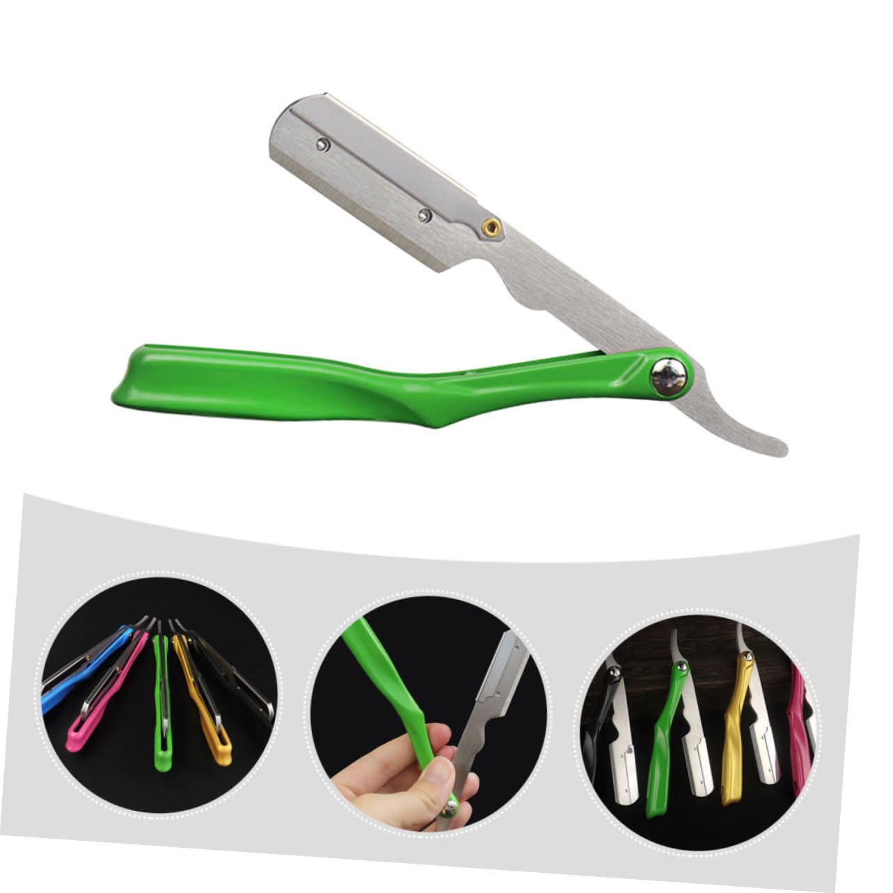 Healeved 4pezzi Porta Rasoio Inossidabilper Lamette Supporto Professionalper Rasoi Manuali Design Compatto e Pratico Per Uso Quotidiano Per Uomini e Viaggi