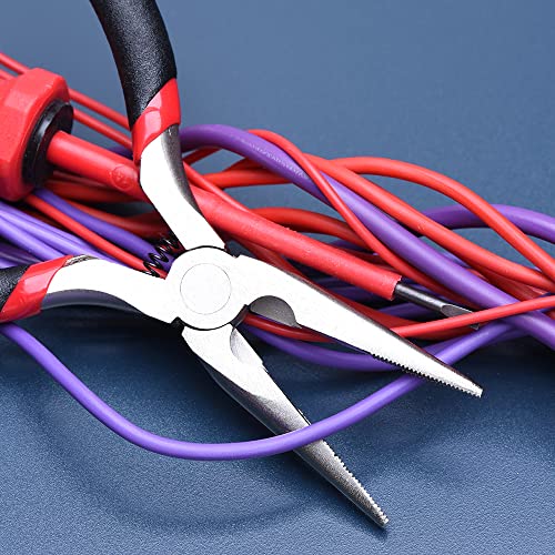 Dekton Mini Long Nose Pliers-Precision Needle Nose Pliers| High-quality Tool For Electronics, Jewelry Making, Craft Projects| Durable Steel Construction| Slip-resistant Handles For Enhanced Control - Image 4
