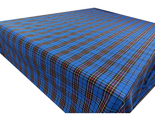 Premium 60-Inch Blue Plaid Scottish Tartan Cotton Fabric - Ideal for Clothing, Upholstery, and Home Decor Projects 6 Premium 60-Inch Blue Plaid Scottish Tartan Cotton Fabric - Ideal for Clothing, Upholstery, and Home Decor Projects - Image 5