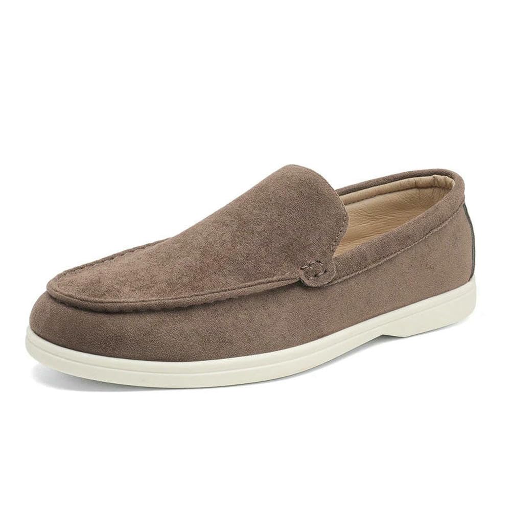SLJYM Estate Mocassini Uomo Classico Slip-on Scarpe Casual Uomo Scarpe di Lusso Comfort Camoscio Uomo Zapatos de Hombre, Caffè B 2, 40 2/3 EU