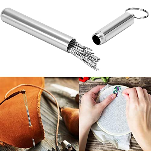 Olakin Aghi per Cucire a Mano [25 Pezzi], 5 Taglie...