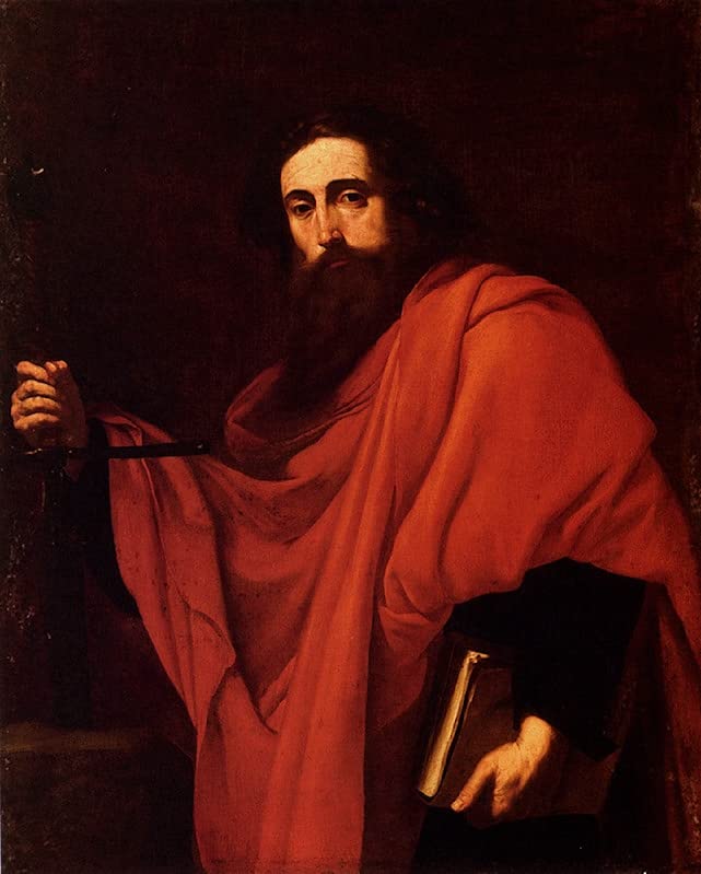 Impresiones en lienzo de San Pablo por Jusepe De Ribera, cuadro de 60x90cm