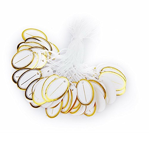 500pcs Ring Earring Bracelet Price Label Tags With Hanging String Jewelry Sale Display