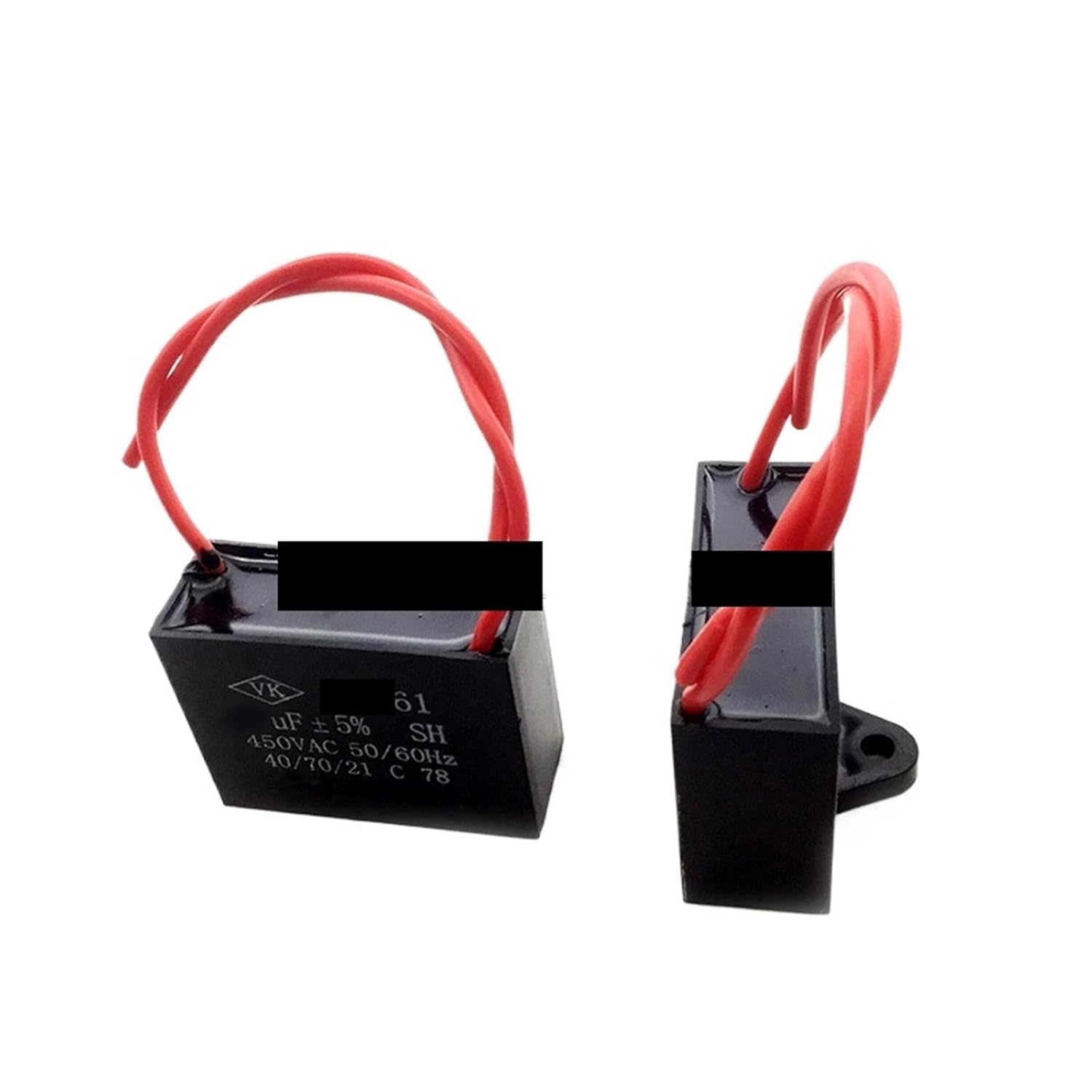 61 Start Capacitor 450V 1/1.2/1.5/1.8/2/2.5/3/3.5/4/4.5/5/6/7/8/10/12/15/16/18/20/25UF Fan Ceiling Motor Run Capacitor(2.7UF)