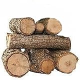 Mugar Leña de Encina para Chimenea y Estufa, Troncos 30-40 cm, Alto Poder Calorífico y Larga Duración, Apta para Barbacoa y Horno, Caja 14 kg