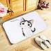 Chi s Home Sweet Cat paillasson imprimé entrée extérieure Petit Tapis pour Chambre Cuisine Couloir Tapis de Porte antidérapant mu-60x90cm