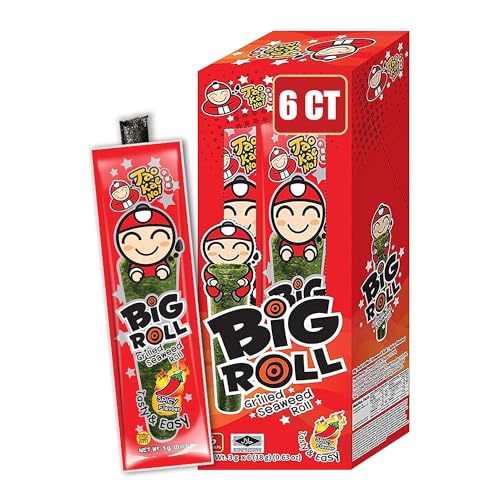 Big Roll Grilled Seaweed Snacks by Tao Kae Noi, Spicy