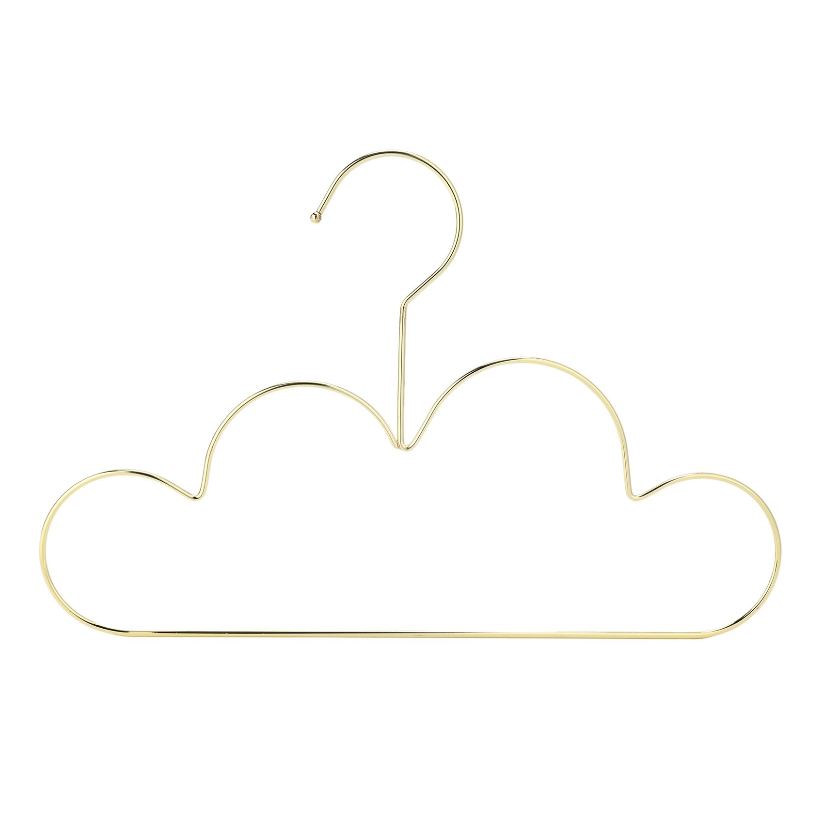 30 Stück Kleiderbügel rutschfeste Metall Kleinkinder Kleiderbügel Golden Kids Cloud Form Mantel Kleiderbügel Kleidung Lagerung Organizer Rack
