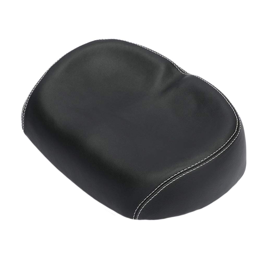 No Nose Bike Saddle Noseless Bike Seat Waterproof Bike Seat Comfortable Replacement Bike Saddle (Color : Black)