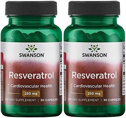 Swanson Resveratrol - Higher Potency 250 mg 30 Caps 2 Pack