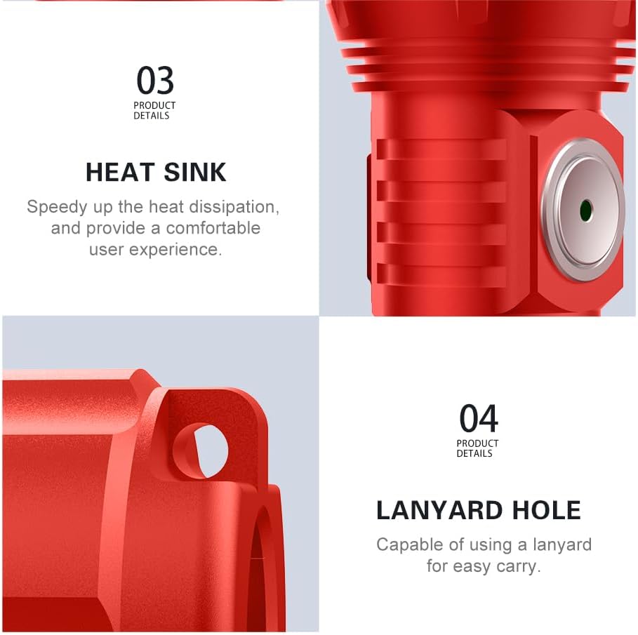 LUMINTOP GT Nano 3.0 Keychain Flashlight 700 Lumens Mini Flashlight 400 Meters Beam Distance Built-in USB-C Charging 10280 Li-ion Battery (Red)