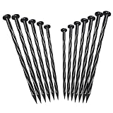 Darcvds 25PCS 8 Inch Plastic Landscape Anchoring Spikes, Garden Spiral Landscape Spikes for Weed Barrier, Paver Edging, Artificial Turf, Grass Pathways etc.