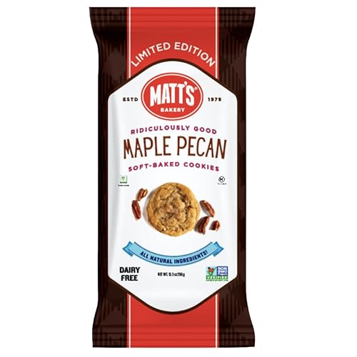 Miniatura 16 de Matt's Bakery Galletas con chispas de chocolate | Horneadas suaves, sin OMG, ingredientes totalmente naturales; paquete individual de galletas (10.5