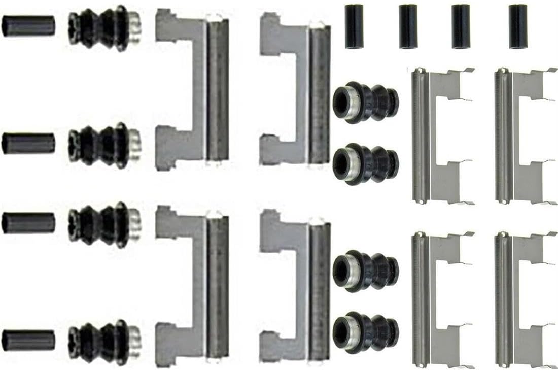 Hardware Kit, 2PCs Front Rear Disc Brake Hardware Kit Automotive Replacement fits Chevrolet Silverado 3500 2001 2002 2003 6.6L V8, fits Chevrolet Silverado 3500 2001 2002 2003 8.1L V8
