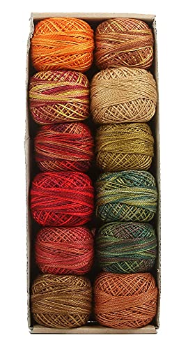 Valdani Pearl Cotton Ball Size 8 73 yd Fabulous Autumn miniatura 1