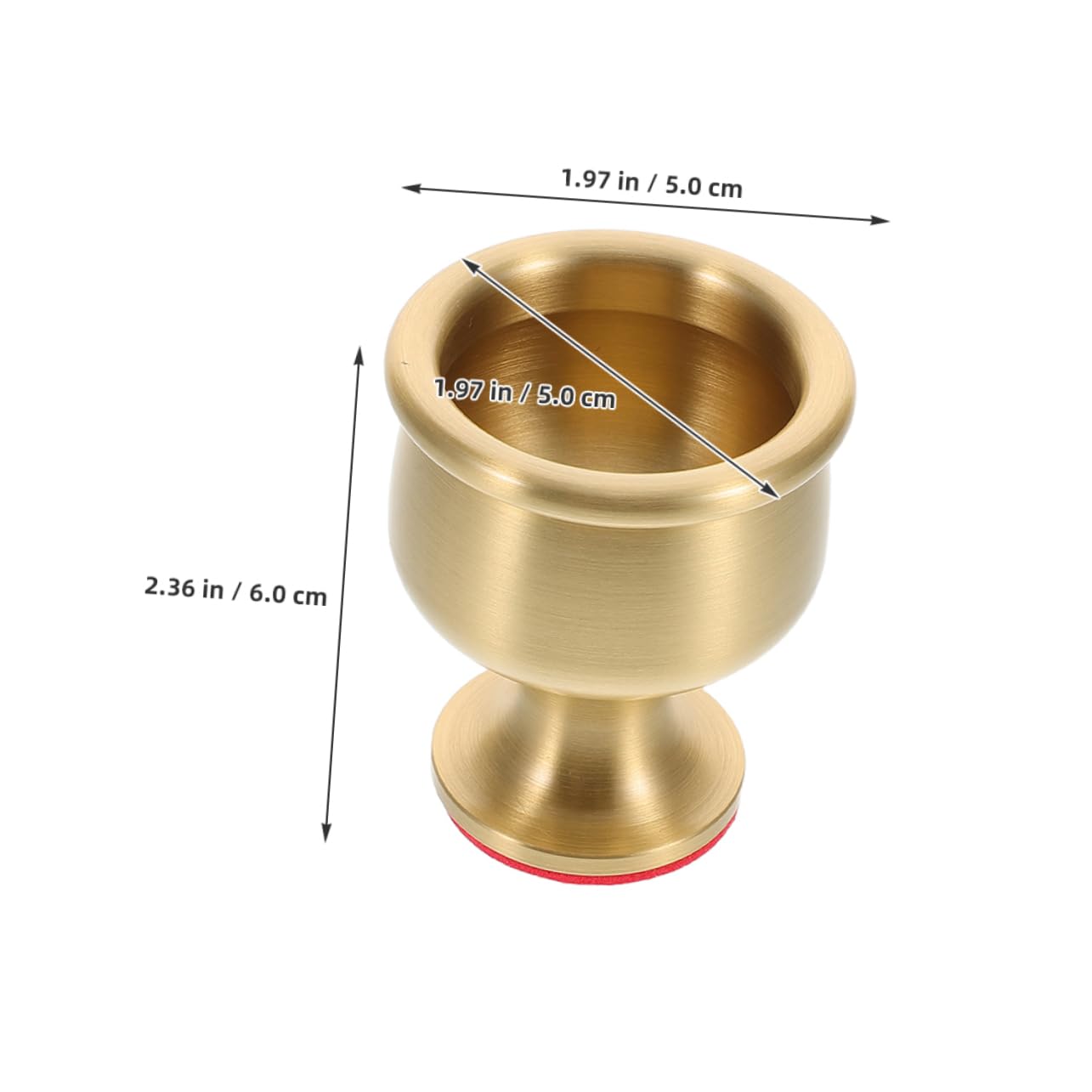 GRIRIW Space Saving Ritual Chalice for Worship Timeless Design for Altars Easy to Clean for Fresh Offerings and Devotional Decor