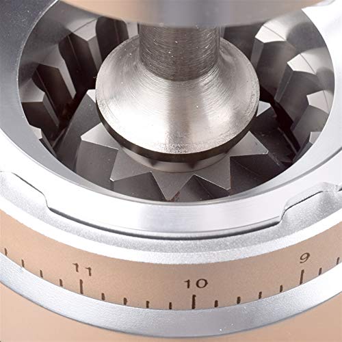 FOUCAII Manuelle Kaffeemühle, Große Kaffeemühle Handmühle 83mm Edelstahlkern für Einzelkaffee oder Espresso-Kaffee… – Bild 3