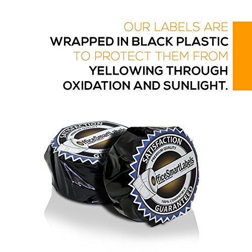 Officesmartlabels - 1/2" X 1" Self-Adhesive White Extra Small 2-Up Multipurpose Labels, Compatible With 30333 (1 Roll, 1000 Labels Per Roll) #TOP2