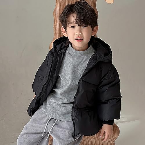 Toddler Kids Baby Boys Girls Winter Warm Solid Coats Ears Hooded Padded Jacket Outwear Toddler Coats3