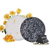 100% Vegan Shampoo Bar fürs Haar 2 Stücke Festes Shampoo Haarseife Naturkosmetik für Behandeltes Trockenes Geschädigtes Haar für Damen Herren (Bambuskohle und Ringelblume)