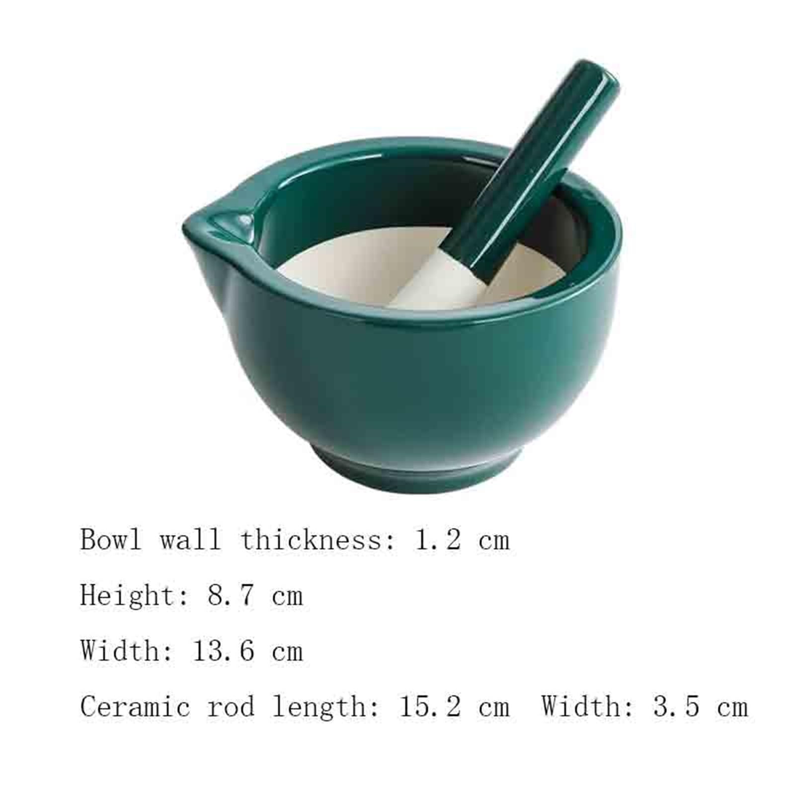 Pratico Utensili da cucina in ceramica Spremiaglio for uso domestico Mortaio e pestello manuali
