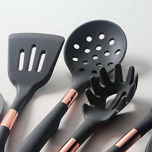 Silikon-Küchenwerkzeug-Set, Kochwerkzeug, Utensilien-Set, Pfannenwender, Schaufel, Suppenlöffel, Griff, spezielles hitzebeständiges Design