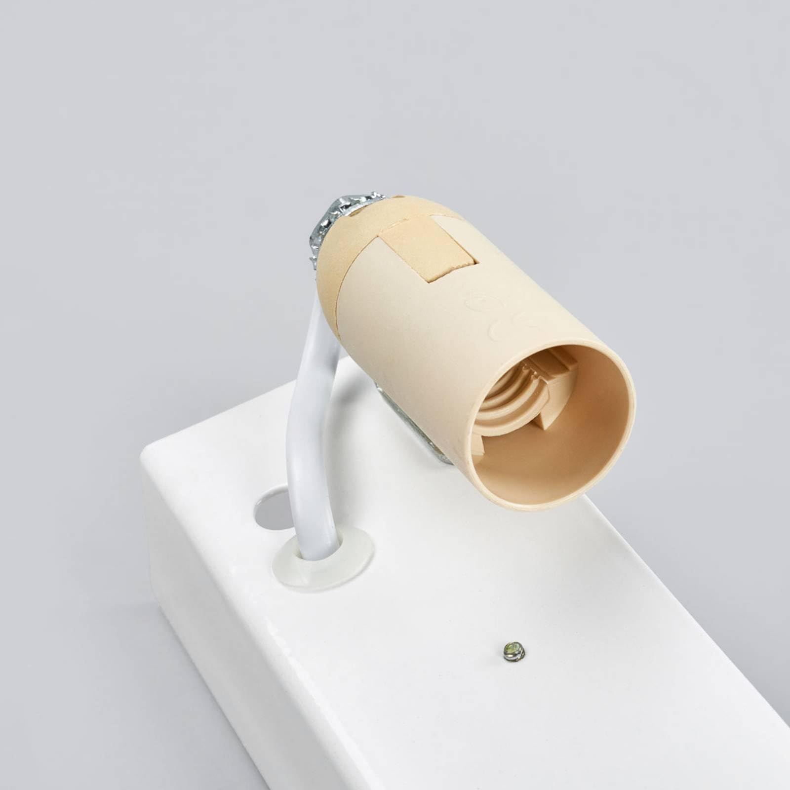 Lindby Wandleuchte, Wandlampe Innen Jasin (Modern) in Gold/Messing aus Gips/Ton (1 flammig E14) - Wandstrahler Wandbeleuchtung Schlafzimmer Wohnzimmer Wohnzimmerleuchte