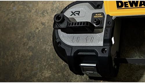 Miniatura 8 de DEWALT Sierra de cinta 20V MAX XR, motor sin escobillas, portátil e inalámbrica, capacidad de corte de 3-38 pulgadas, solo herramienta (DCS378B)