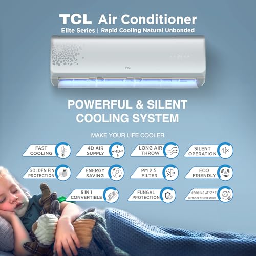 Image of TCL 2 Ton 3 Star Split Inverter AC (TAC-24CSD /EV3F2, White)