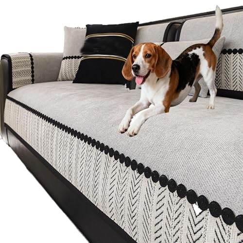 Tapis de protection de canapé anti-rayures en chenille douce pour chiens - 2