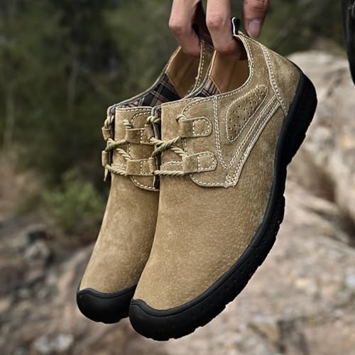 Men's Fashion Outdoor Leather Shoes, Comfortable Trekking Footwear - Perfect for Outdoor Adventures, Nature Walks & Daily Wear3