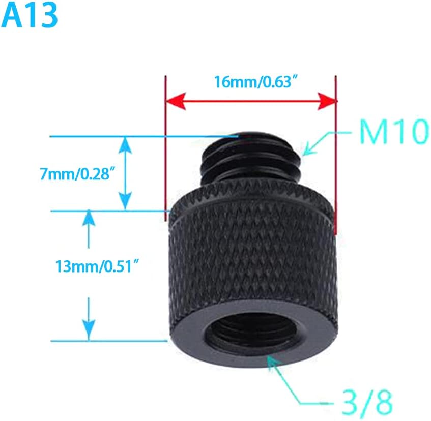2X DSLR Camera Screws 3/8 to M6 M8 M10 M12 Conversion Screw for Projector Tripod