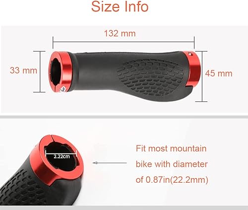 Miniatura 2 de Zitokin MTB Grips Ergonomía Long Ride Mountain Bike Grips 132MM Bicicleta Manillar